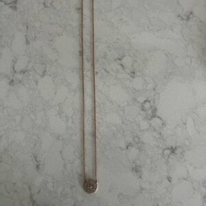 Fossil glitz rose gold necklace 18”